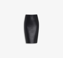 Coated Pencil Skirt