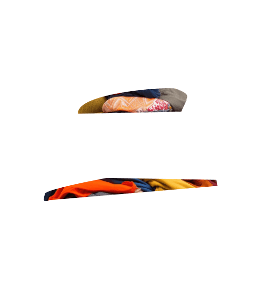 a cutout of a pile of clothes